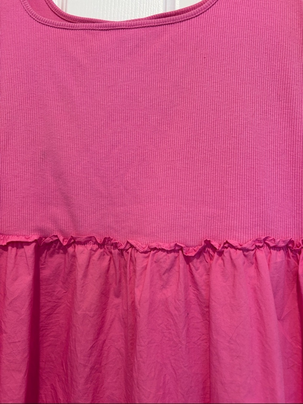 A New Day Bright Pink Sleeveless Summer Dress - Picture 2 of 6